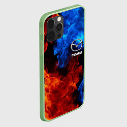 Чехол для iPhone 12 Pro MAZDA, цвет: 3D-салатовый — фото 2