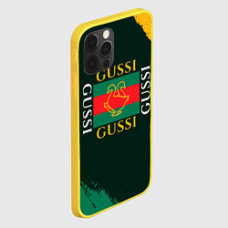 Чехол для iPhone 12 Pro GUSSI ГУСИ, цвет: 3D-желтый — фото 2