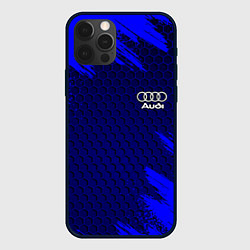 Чехол для iPhone 12 Pro AUDI, цвет: 3D-черный