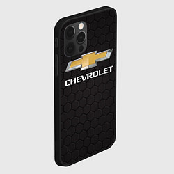 Чехол для iPhone 12 Pro CHEVROLET, цвет: 3D-черный — фото 2