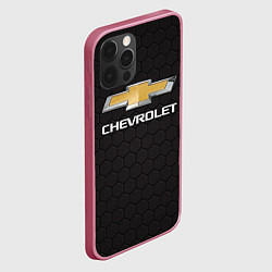 Чехол для iPhone 12 Pro CHEVROLET, цвет: 3D-малиновый — фото 2