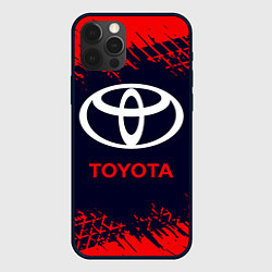 Чехол для iPhone 12 Pro TOYOTA ТОЙОТА, цвет: 3D-черный