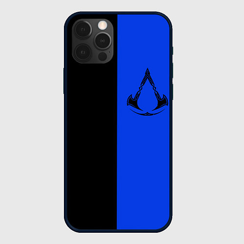 Чехол iPhone 12 Pro Assassins Creed Valhalla / 3D-Черный – фото 1