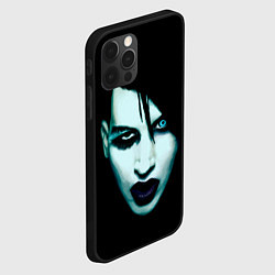 Чехол для iPhone 12 Pro Marilyn Manson, цвет: 3D-черный — фото 2