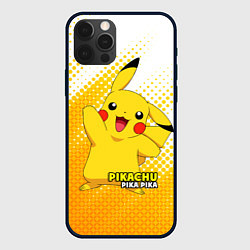 Чехол для iPhone 12 Pro Pikachu Pika Pika, цвет: 3D-черный