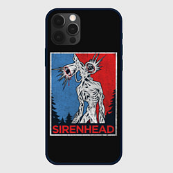 Чехол для iPhone 12 Pro Сиреноголовый, цвет: 3D-черный