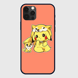 Чехол для iPhone 12 Pro Pikachu Pika Pika, цвет: 3D-черный