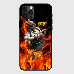 Чехол для iPhone 12 Pro PUBG, цвет: 3D-черный