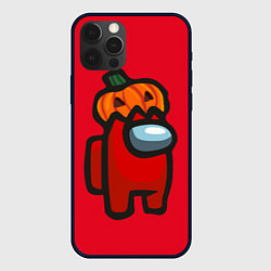 Чехол для iPhone 12 Pro HALLOWEEN IS AMONG US, цвет: 3D-черный