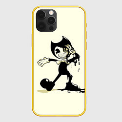 Чехол для iPhone 12 Pro Bendy And The Ink Machine, цвет: 3D-желтый