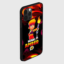 Чехол для iPhone 12 Pro BRAWL STARS AMBER, цвет: 3D-черный — фото 2