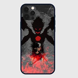 Чехол для iPhone 12 Pro Черный клевер, цвет: 3D-черный