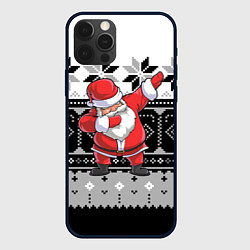 Чехол для iPhone 12 Pro Свитер Santa DAB, цвет: 3D-черный