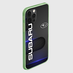 Чехол для iPhone 12 Pro SUBARU, цвет: 3D-салатовый — фото 2