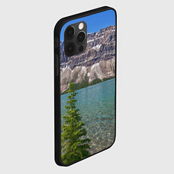 Чехол для iPhone 12 Pro Горное озеро, цвет: 3D-черный — фото 2