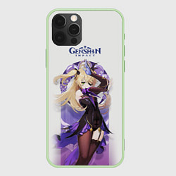 Чехол для iPhone 12 Pro Genshin Impact, цвет: 3D-салатовый
