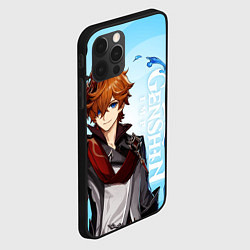 Чехол для iPhone 12 Pro GENSHIN IMPACT, ТАРТАЛЬЯ, цвет: 3D-черный — фото 2