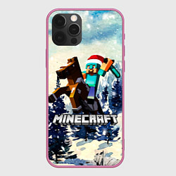 Чехол iPhone 12 Pro Зимний Майнкрафт