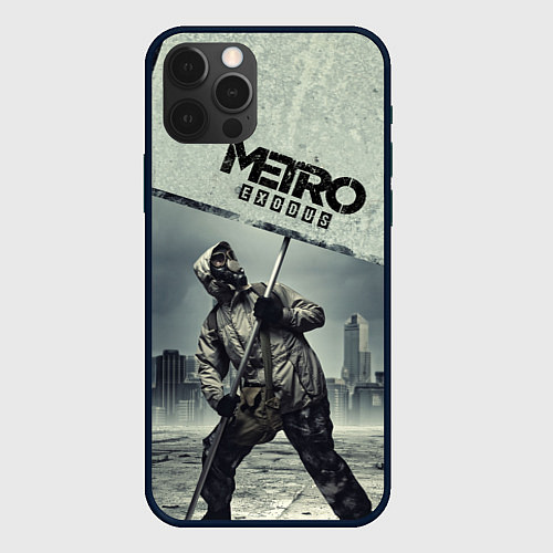 Чехол iPhone 12 Pro Metro Exodus / 3D-Черный – фото 1