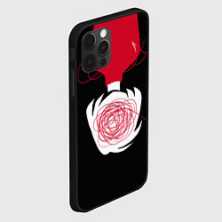 Чехол для iPhone 12 Pro Любовь, цвет: 3D-черный — фото 2