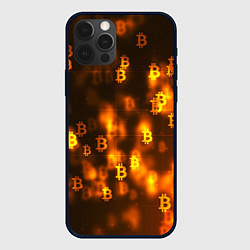 Чехол для iPhone 12 Pro BITCOIN KRYPTONATE, цвет: 3D-черный