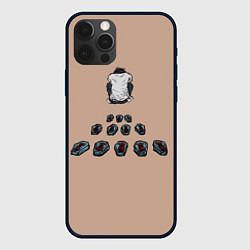 Чехол для iPhone 12 Pro Тетрадь смерти, цвет: 3D-черный
