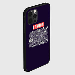 Чехол для iPhone 12 Pro LONDON, цвет: 3D-черный — фото 2