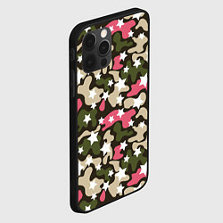 Чехол для iPhone 12 Pro Позитивный камуфляж, цвет: 3D-черный — фото 2
