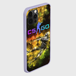 Чехол для iPhone 12 Pro CS GO Gold dust, цвет: 3D-светло-сиреневый — фото 2