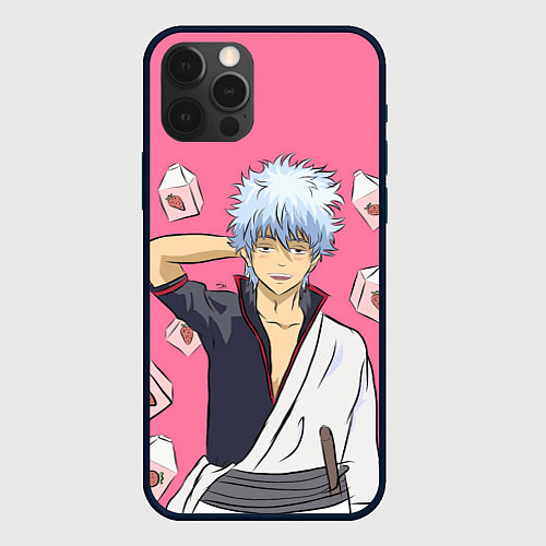 Чехол iPhone 12 Pro Gintama Гинтама / 3D-Черный – фото 1