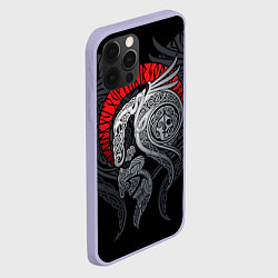 Чехол для iPhone 12 Pro Демон, цвет: 3D-светло-сиреневый — фото 2