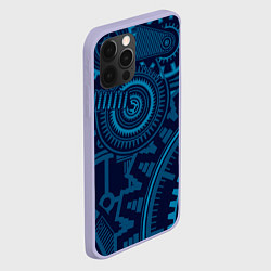 Чехол для iPhone 12 Pro Steampunk Mechanic Blue, цвет: 3D-светло-сиреневый — фото 2