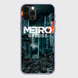 Чехол для iPhone 12 Pro Metro Exodus, цвет: 3D-светло-сиреневый