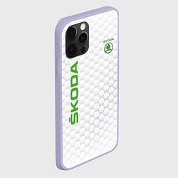 Чехол для iPhone 12 Pro SKODA, цвет: 3D-светло-сиреневый — фото 2