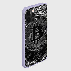 Чехол для iPhone 12 Pro БИТКОИН BITCOIN, цвет: 3D-светло-сиреневый — фото 2