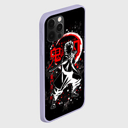 Чехол для iPhone 12 Pro Клинок рассекающий демонов, цвет: 3D-светло-сиреневый — фото 2