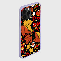 Чехол для iPhone 12 Pro ХОХЛОМА, цвет: 3D-светло-сиреневый — фото 2