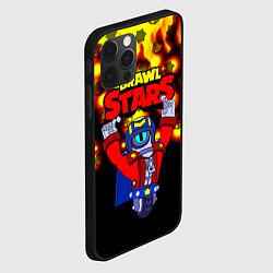 Чехол для iPhone 12 Pro Brawl StarsStu, цвет: 3D-черный — фото 2