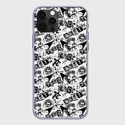 Чехол для iPhone 12 Pro PUNK ROCK, цвет: 3D-светло-сиреневый