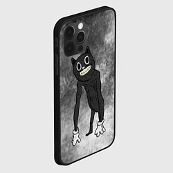 Чехол для iPhone 12 Pro Cartoon cat, цвет: 3D-черный — фото 2