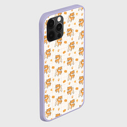 Чехол для iPhone 12 Pro Крутая Шиба-Ину, цвет: 3D-светло-сиреневый — фото 2
