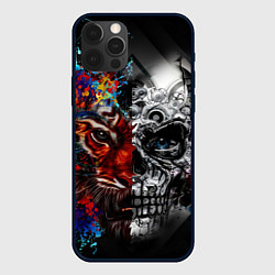 Чехол для iPhone 12 Pro TIGER, цвет: 3D-черный