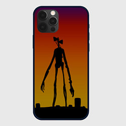 Чехол для iPhone 12 Pro СИРЕНОГОЛОВЫЙ МОНСТР, цвет: 3D-черный
