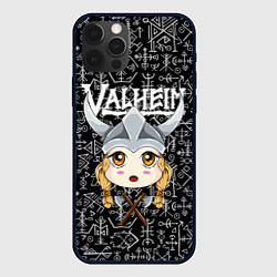 Чехол для iPhone 12 Pro Valheim Girl, цвет: 3D-черный