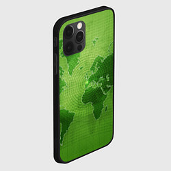 Чехол для iPhone 12 Pro Карта мира, цвет: 3D-черный — фото 2