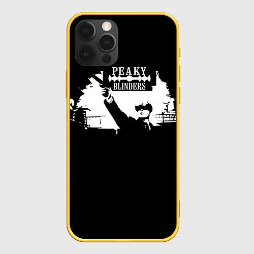 Чехол iPhone 12 Pro Peaky BlindersОстрые Козырьки / 3D-Желтый – фото 1