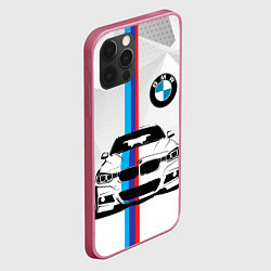 Чехол для iPhone 12 Pro BMW БМВ M PERFORMANCE, цвет: 3D-малиновый — фото 2