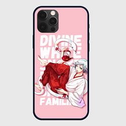 Чехол для iPhone 12 Pro Divine white snake, цвет: 3D-черный