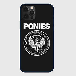 Чехол для iPhone 12 Pro Pony x Ramones, цвет: 3D-черный