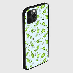 Чехол для iPhone 12 Pro Веселые лягушки, цвет: 3D-черный — фото 2